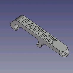 décapsuleur-Patrick.JPG Descargar archivo STL Abridor de bolsillo PATRICK • Modelo para imprimir en 3D, dsf