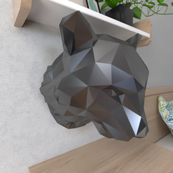 Tiger-Head.png Archivo STL Tiger Head Lowpoly・Plan de impresión en 3D para descargar