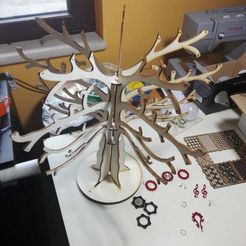 2017-06-02_19.28.06.jpg Free DXF file big jewelry tree・Object to download and to 3D print
