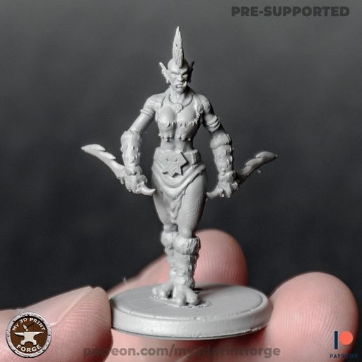 Tribe Troll Female Rogue 3D model