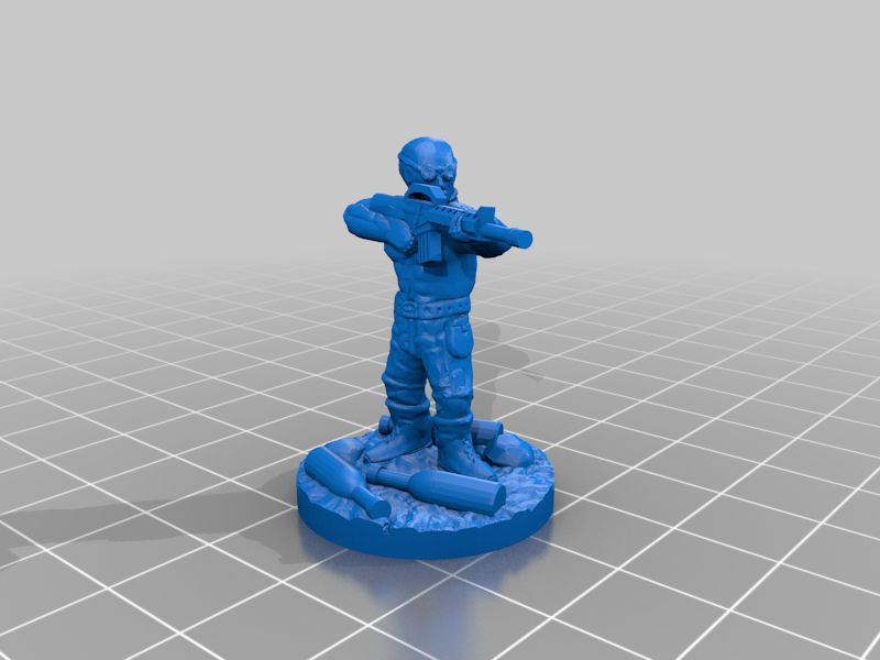 Free STL file War Boy Ganger with M4・3D printing model to download・Cults