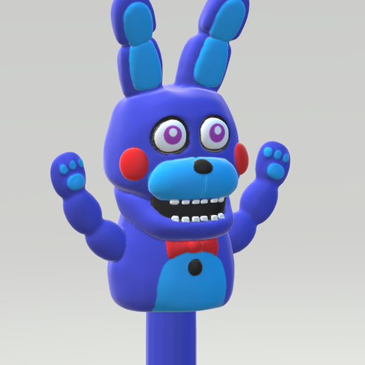 🧱 fnaf bon bon brick minifigure head・ STL File for 3D printing - Main Image