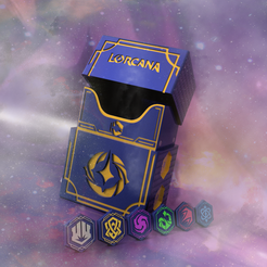Deck-80pcs-V1-v7.png Archivo STL Caja de cubierta Lorcana 70Cs・Modelo para descargar e imprimir en 3D