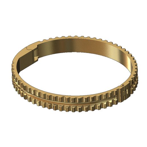 Slotted-Grooved-Flexture-bracelet-sizeM-03.jpg Carved and grooved pattern flexture clasp bracelet 3D print model