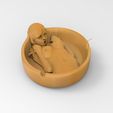 untitled.144.jpg Nude Girl Ashtray, Cigar Tray Cnc Cut 3D Model File For CNC Router Engraver, Plate Carving Machine, Relief, serving tray Artcam, Aspire, VCarve, Cutt3D