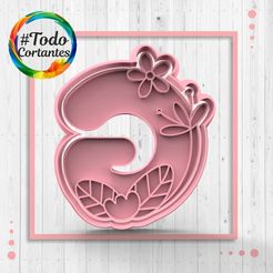 4402-G-con-flores.54.jpg STL file Cutter letter G with flowers・3D print model to download