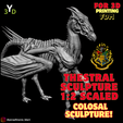 1.png Escultura 1:2 de Thestral de Harry Potter - Impresión 3D a Escala Épica 1:2