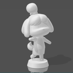 Immagine-2022-05-22-202041.png Free STL file Animal Crossing - Isabelle (しずえ)・3D printing design to download