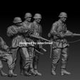 BPR_Composite3.jpg WW2 5 GERMAN SOLDIERS WAFFEN SS ACTION