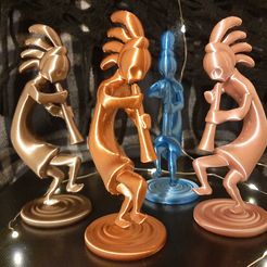 Kokopelli_Cult3D_Cover.jpg STL file Kokopelli 3D Statuette・3D printing template to download