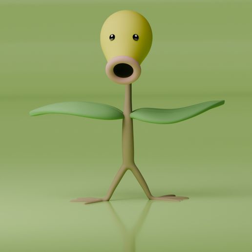 Bellsprout Pokemon Fanart 3D model