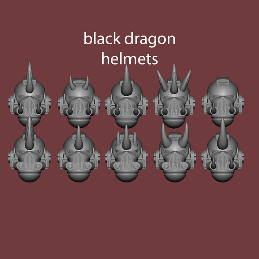 black dragons helmets mod space marine