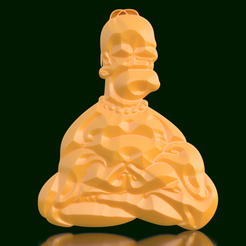Homero-Buda.png Polygonal Homer in Lotus Position - Buddha Version