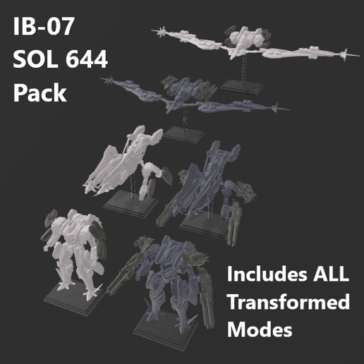 👴 (OLD) Armored Core 6 IB-07 SOL 644 Pack・ 3D File for 3D