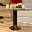 134B791A-6908-4489-B826-A3F249F0E39F.jpeg Round Wooden Cake Stand and Dessert Pedestal Display Stand (3 Size of Plate)