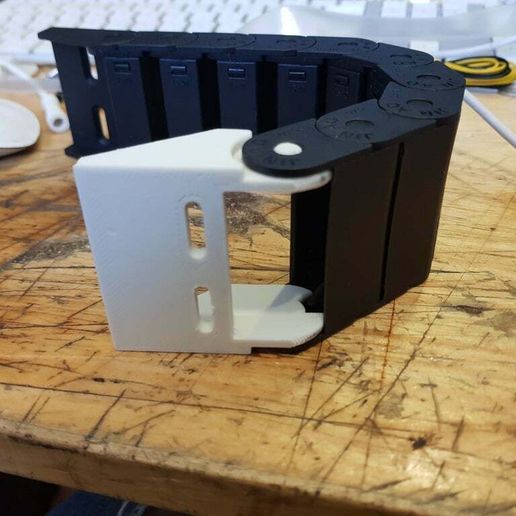 15x40 Drag Chain Male Termination End Connector - 3D model önizlemesi