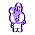 cooky.stl STL file cookie cutter bts BT21 ALL cookie cutter・Design to download and 3D print