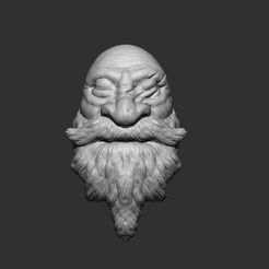 dwarf-head.jpg Free OBJ file Dwarf Head・3D print design to download