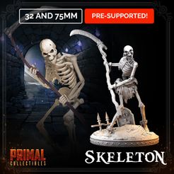 720X720-skeleton-mmf02.jpg Archivo 3D Esqueleto - guadaña (Dungeons and Dragons | Hero Quest)・Design para impresora 3D para descargar
