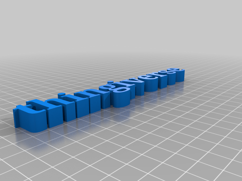 Archivo 3d gratis texto de thingiverse objeto para impresora 3d para