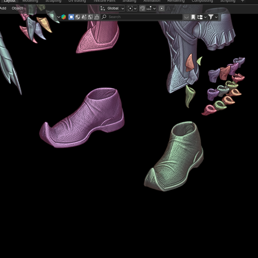 blender_D6skArVrsy.png Immortal Avatar Adam Warlock Costume, Marvel Rivals Cosplay Kit for 3d printing, ARmor, kitbash