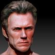 0024_Layer 5.jpg Clint Eastwood textured 3d print bust