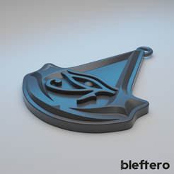 bleftero STL file BTR009 Assassin's Creed Origin Pendant・3D printer design to download, blefterocraft