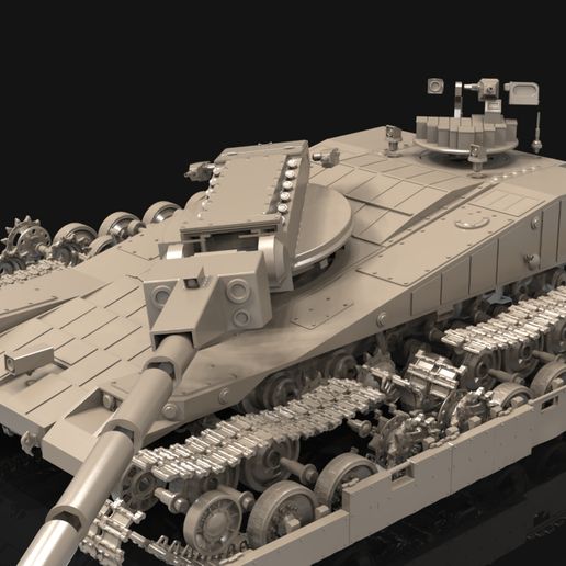 🪖 Object-490 1/35 SCALE 3D print model・Free 3D File for ・Cults
