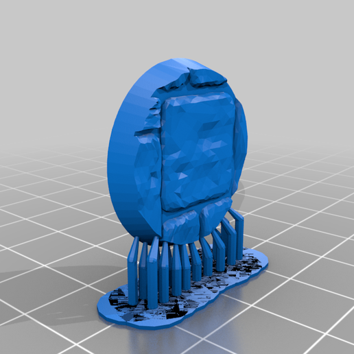 🧸 25mm Stonework Textured Base・Free 3D File for ・Cults