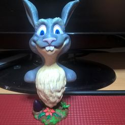 WP_20180325_17_59_37_Pro_LI.jpg Free STL file Easter Bunny Bust・3D printable model to download