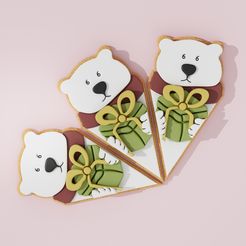 christmas-puzzle-white-bear-without.jpg Puzzle de Noël #7 Ours blanc Découpeur de biscuits