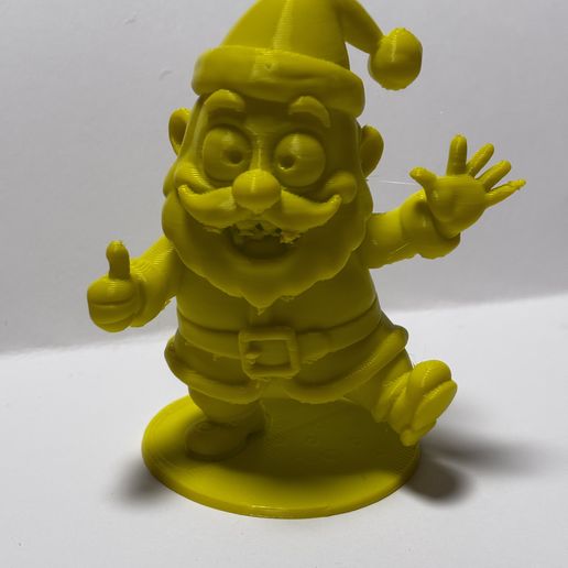 Waving Christmas Gnome with Thumbs Up