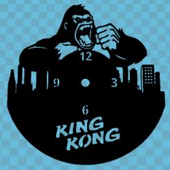 king-kong.jpg STL file KING KONG CLOCK・3D printer design to download