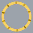 front_screenshot_shaded_square.png Modernes geometrisches Band Ring 3D-Druck