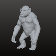 Ape-solid.png Ape Base Mesh OBJ 3D Model – Raw Editable Evolution March Primate for Practice, Kitbash & Sculpting (Base Model)