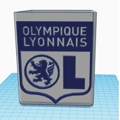 Pot-Lyon-1.jpg Fichier STL Pot à Stylos LYON// Pens Jar LYON・Design imprimable en 3D à télécharger