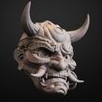 304.jpg Cyberpunk 2077 Japanese Hannya Mask Oni Mask Samurai Demon Mask 3D print model