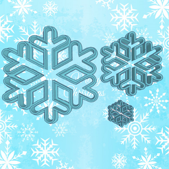 Sn.png SNOWFLAKE COOKIE CUTTER 3 SIZES