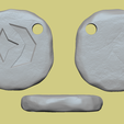 cosmic kc angles.png Runa Cósmica - Runescape - Chaveiro STL