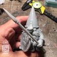 Photo-Apr-16,-5-20-30-PM.jpg Gonk Gnome Warrior with Spear, Fantasy Tabletop RPG Miniature or Figurine