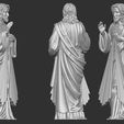 z1.jpg Divine Mercy Jesus Statue 2 3D print model