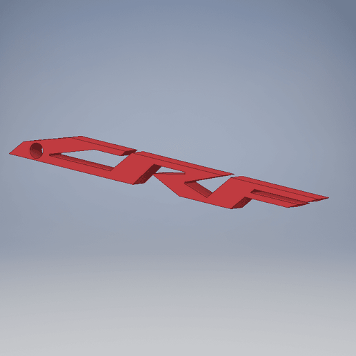 Motorcycle key ring HONDA CRF 3D model