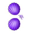 updated shell 2 with joint.stl Seashells 3D model (Valentine week 2024)🥰🥰