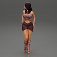 Girl-0018.jpg Woman wearing high heel shoes and mini skirt 3D print model