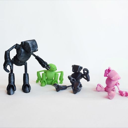 001 DSC_7811p.jpg Free STL file Ankly Robot - 3d Printed Assembled・3D printer model to download, Shira