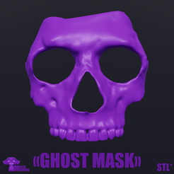 11111.png STL file GHOST MASK RILEY from CALL OF DUTY MODERN WARFARE COD MW2・3D printable model to download