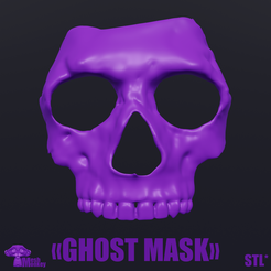 GHOST VOORHEES SIMON RILEY HOCKEY MASK - CALL OF DUTY - WARZONE 3D