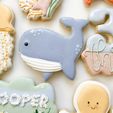 Whale-cookie-cutter.jpg 4 sizes of Whale Cookie Cutter - SHARP cutting edges - So Versatile!