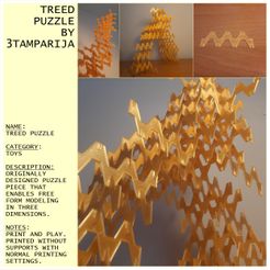 TreeD-Puzzle_Card.jpg STL file TreeD Puzzle・3D printable model to download