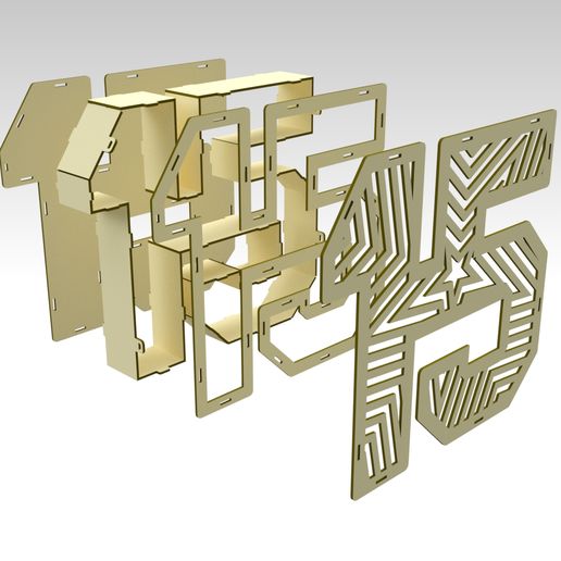 3D Number 15 Gift Box Design For Laser Cut & CNC Router - Cults3D 3D ...